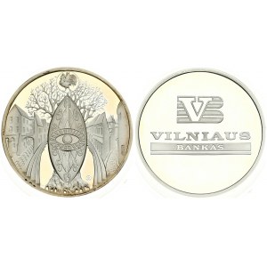 Lithuania Medal (1997) 'Vilniaus bankas' . Metal: Silver 925 Diameter: 38.61 mm Weight: 31.1 g Authors: G. Paulauskis...