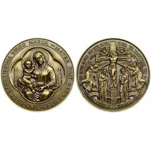Lithuania Medal (2001) for the Christian World. Averse: Baby Jesus and the Blessed Virgin Mary. Inscription in Latin...