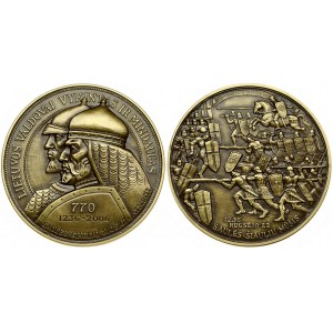 Lithuania Jubilee Medal (2006) 770 years to battle of Saulės-Siauliu. Brass. Weight approx: 59.79 g. Diameter: 51 mm...