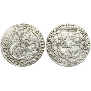 Poland 1 Ort 1624 (PR:M) Bydgoszcz. Sigismund III Vasa (1587-1632). Averse: Crowned half-length figure right. Reverse...
