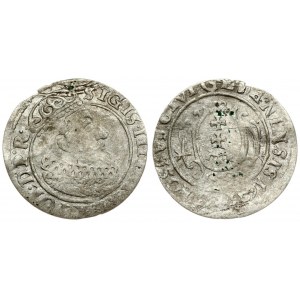 Poland Gdansk 1 Grosz 1625 Sigismund III Vaza(1587–1632). Averse: Crowned bust of Sigismund III right. Reverse...