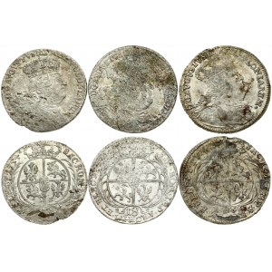 Poland 18 Groszy 1754 EC August III(1733-1763). Averse: Crowned bust right. Averse Legend...