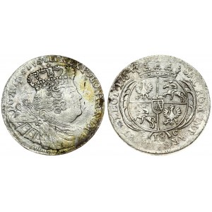 Poland 18 Groszy 1754 EC August III(1733-1763). Averse: Crowned bust right. Averse Legend...