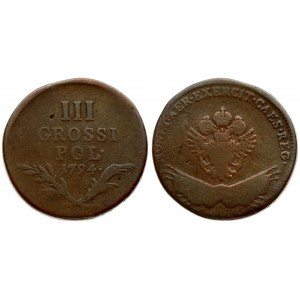 Poland 3 Grossi 1794 Franz I (1792-1835). Averse...