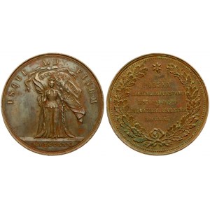 Poland Medal from 1880 minted on the occasion of the 50th anniversary of the November Uprising. Averse...