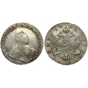 Russia 1 Rouble 1752 ММД-Е Moscow. Elizabeth (1741-1762). Averse: Crowned bust right. Reverse...