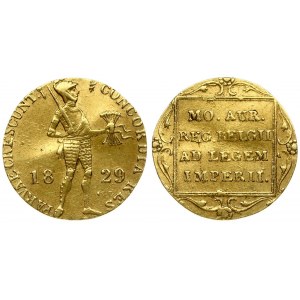 Netherlands 1 Ducat 1829 St Petersburg Mint. Imitating a gold Ducat of Willem I Rare Russia 1 Ducat 1829...