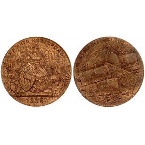 Russia  Medal of the All-Russian industrial and art exhibition in 1896 in Nizhny Novgorod. Moscow. Factory V.K. Zbuka...
