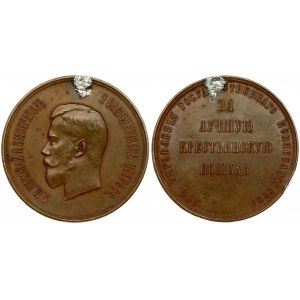 Russia Medal (1900) from the Department of State Horse Breeding 'For the best peasant horse'. St. Petersburg Mint...