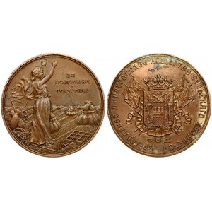 Russia Medal (1900) of the Millerovo Society of Agriculture 'For hard work and art'. The beginning of the XX century...