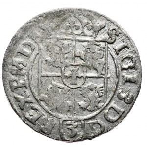 Zygmunt III Waza, półtorak 1616, Bydgoszcz, herb Sas w okręgu