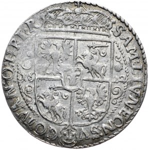 Zygmunt III Waza, ort 1622, Bydgoszcz, PRV.M, szeroka korona, bez ręki trzymającej jabłko, rzadki