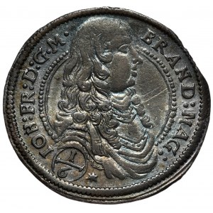 Niemcy, Brandenburgia-Ansbach, Jan Fryderyk, 1/6 talara 1676