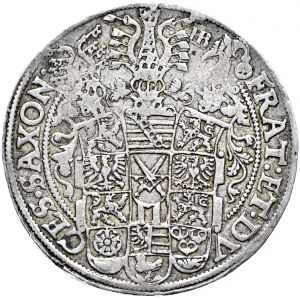 Niemcy, Saksonia, Krystian II, Jan Jerzy i August, talar 1598, Drezno