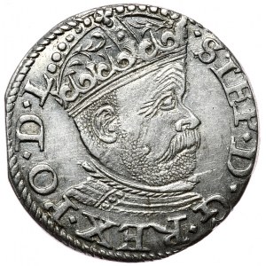Stefan Batory, trojak 1585, Ryga, duża głowa