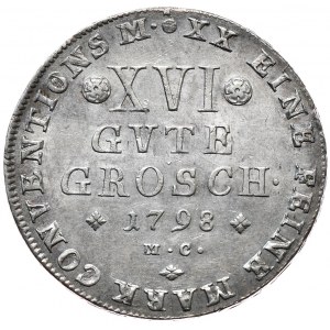 Niemcy, Brunszwik-Wolfenbuttel, Karol Wilhelm Ferdynand, 16 dobrych groszy 1798