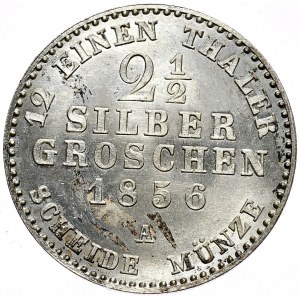 Niemcy, Prusy, 2 1/2 silbersgroschen 1856 A, Berlin