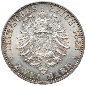 Niemcy, 2 marki 1888 A, Berlin