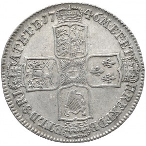Anglia, Jerzy II, 1/2 korony (halfcrown) 1746, Londyn