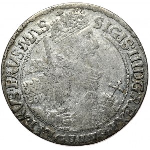 Zygmunt III Waza, ort 1621, Bydgoszcz, PRVS:MΛS zamiast MAS, cyfry 1 w dacie nabite na obwódkę wewnętrzną. Ciekawostka