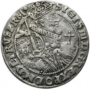 Zygmunt III Waza, ort 1622, PRM+, Bydgoszcz, ozdoby spirale na rewersie