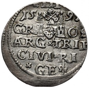 Zygmunt III Waza, trojak 1597, Ryga