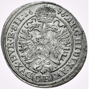 Śląsk, Leopold I, 3 krajcary 1696 CB, Brzeg
