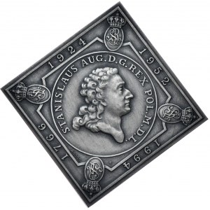 Replika dwuzłotówki 1766 Stanisława Augusta Poniatowskiego z Mennicy Państwowej S.A. 1994, 38,80 g, srebro 999