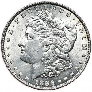 USA, dolar 1886 Morgan, Filadelfia