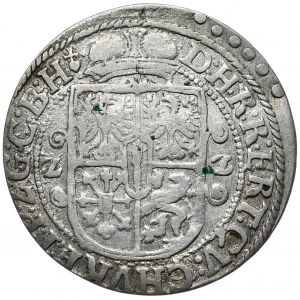 Prusy Książęce, Jerzy Wilhelm, ort 1622, Królewiec, popiersie w zbroi, nienotowana przebitka błędu E/G