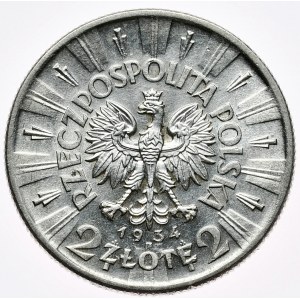 2 złote 1934, Piłsudski