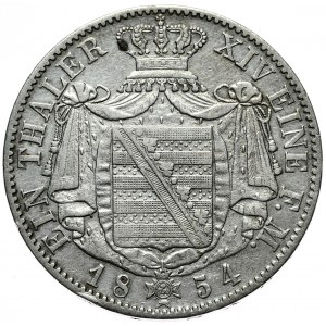 Niemcy, Saksonia, talar 1854 F, Stuttgart