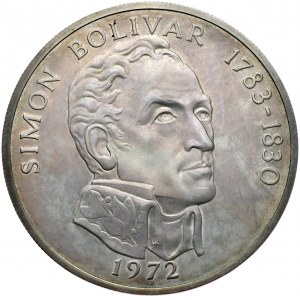 Panama, 20 balboas 1972, S. Bolivar, 132,65 g, Ag 925