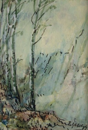 Emil Ukleja, Pejzaż z drzewami