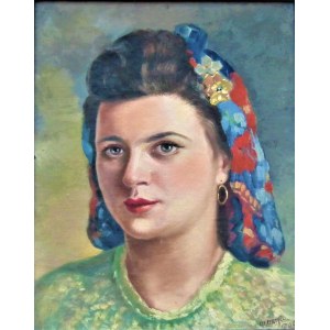 artysta nierozpoznany,Portret kobiety ,1945