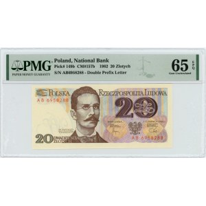 20 złotych 1982 - seria AB - PMG 65 EPQ