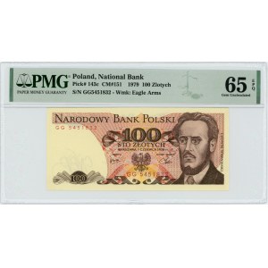 100 złotych 1979 - seria GG - PMG 65 EPQ