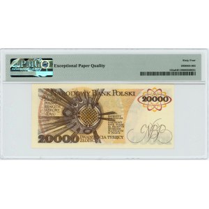 20.000 złotych 1989 - RZADKA seria E - PMG 64 EPQ