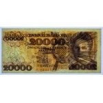 20.000 złotych 1989 - RZADKA seria E - PMG 64 EPQ