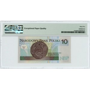 10 złotych 1994 - seria KI - PMG 65 EPQ - niski numer 0000013