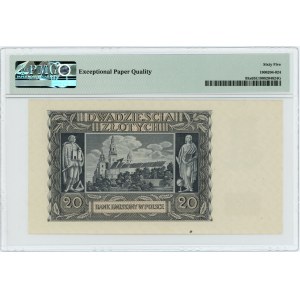 20 złotych 1940 - seria N - London Counterfeit - PMG 65 EPQ