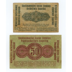 POSEN/POZNAŃ, zestaw 20 i 50 kopiejek 1916 - 2 sztuki