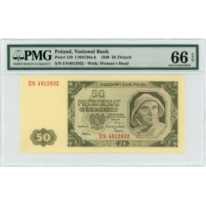 50 złotych 1948 - seria EN - PMG 66 EPQ