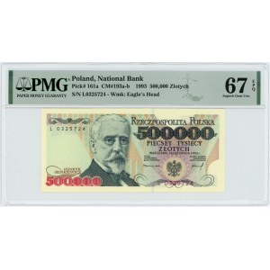 500.000 złotych 1993 - seria L - PMG 67 EPQ