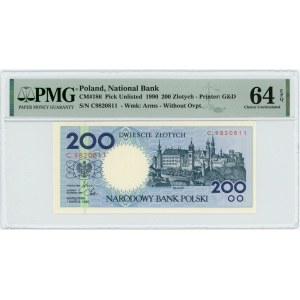 200 złotych 1990 - seria C - PMG 64 EPQ