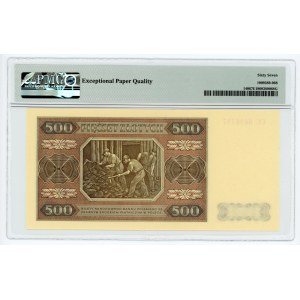 500 złotych 1948 - seria CC - PMG 67 EPQ
