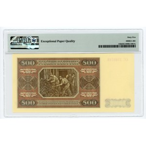 500 złotych 1948 - seria CC - WZÓR - PMG 65 EPQ