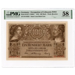 KOWNO - 100 Marek 1918 - PMG 58