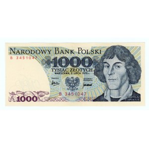 1000 złotych 1975 - RZADKA seria B