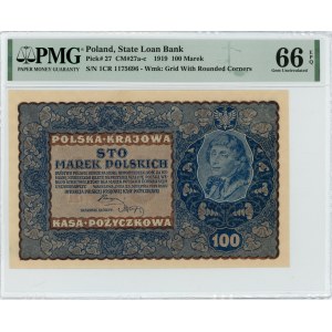 100 marek 1919 - IC SERJA R - PMG 66 EPQ